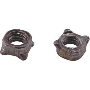 M3-M12 Black Oxide Iron Square Weld Nut / Square Welding Nut For Furniture