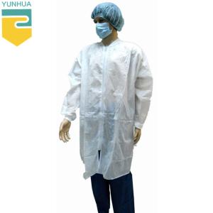 Quality Breathable Disposable Lab Coat Acid - Resistant Providing Effective Protection for sale