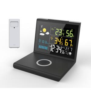 Quality Wireless Charger and Weather Forecast Clock with DC5V/1A Output Convenient Charging for sale