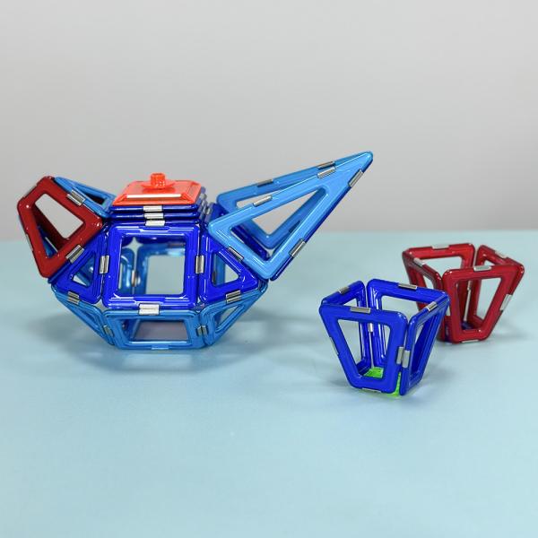 Buy Multi Educational Magnetic Building Blocks Tiles Geometric Construction DIY Toys at wholesale prices