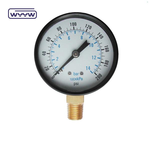 Buy WYYW 100mm iron case MS bottom connection manometer 16bar at wholesale prices