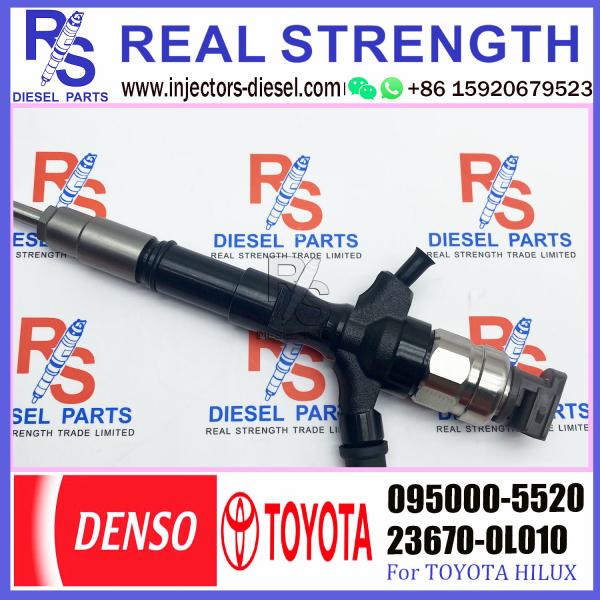 Buy Common Rail Fuel Injector 095000-5520 For TOYO-TA HILUX 2KD-FTV 23670-0L010 at wholesale prices
