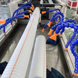 Quality Plastic Corrugated Pipe Production Line Flexible Pipe Electric Conduit Tube Extruder Machinery for sale