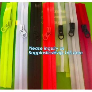 Waterproof Zipper With Two Slider Plastic Wate Tight TPU Double Open Zipper For