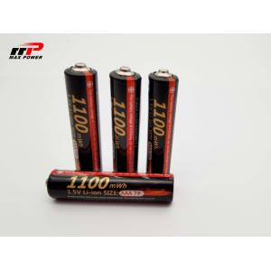 MSDS 1.5V AAA 500mAh Lithium Ion Rechargeable Batteries