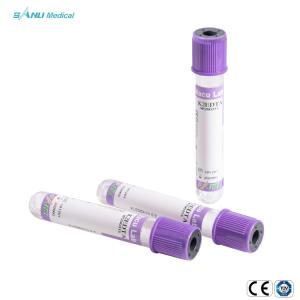 Vacuum Blood Collection K2 EDTA Tubes Disposable