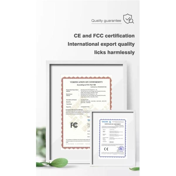 Pet Feeder Automatic Water Dispenser Avocado Shaped 4 Layers Filter Blue Light