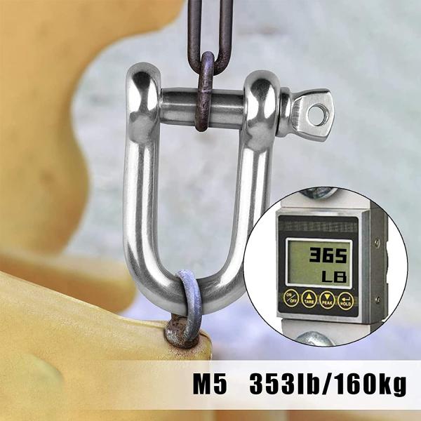 Stainless Steel D-Shackle for Heavy Rigging Strong and Dependable Rigging Solution