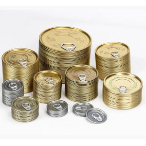 Tinplate Can Lid Easy To Open Round Lid With Pull Ring Tin Canned Food Packaging