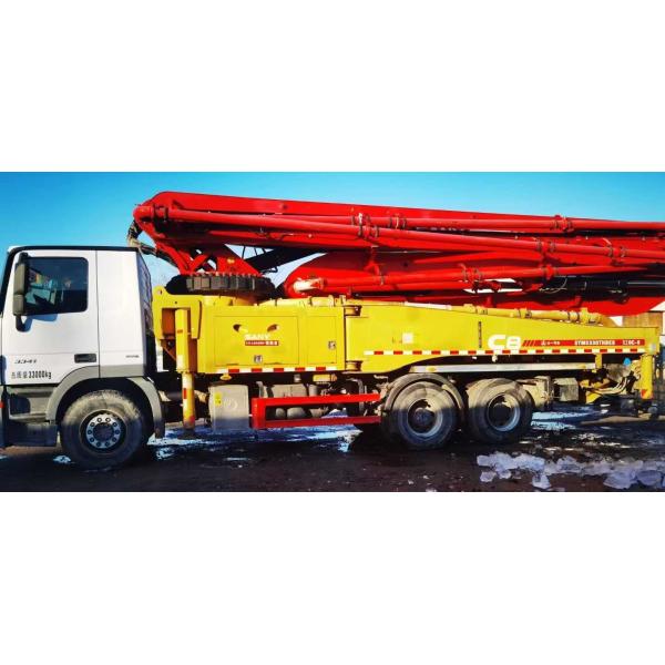 Sany Heavy Industry 49m Concrete Pump Truck with Benz Chassis and Semi-Dry Shotcrete Direct Seller in 2020