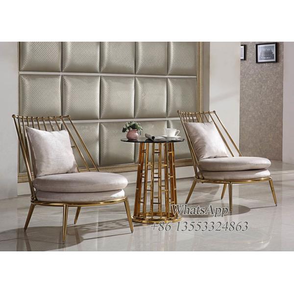 Gold Stainless Steel Sofa