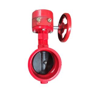 Gas Media Soft Seal Grooved Turbine Butterfly Valve D381X Hydraulic