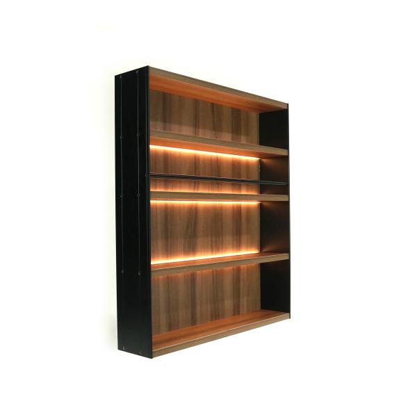 600mm Height Italy Shaker Style Aluminium Display Shelf