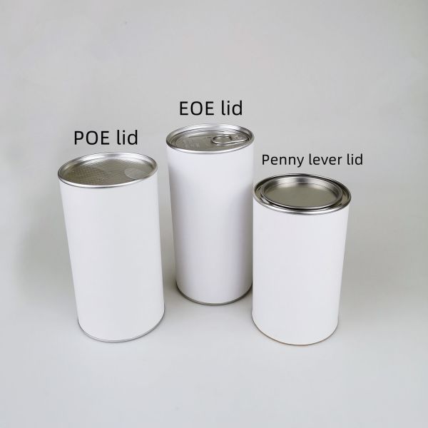 Customized environmentally friendly tear-off easy-open cylindrical kraft paper