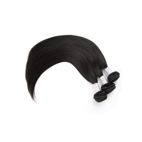 Custom Peruvian Remy Virgin Human Hair Extensions For Women , Black Straight