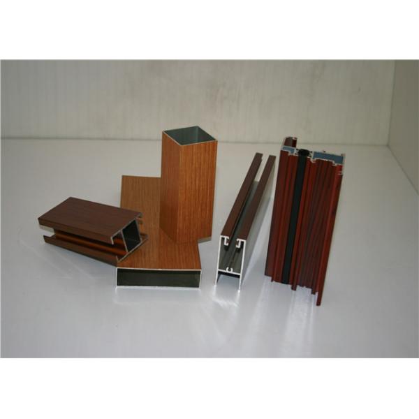 Buy 6005 2.0MM Door Frame Wood Grain Aluminum Extrusion at wholesale prices