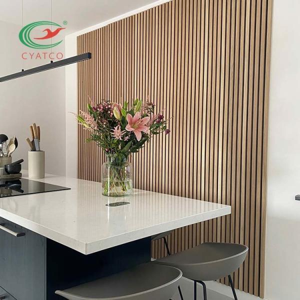 Buy 2400X600mm Wood Acoustic Oak Panels Moistureproof Multipurpose at wholesale prices