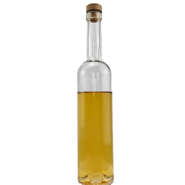 Clear Mini Miniature Glass Bottle 30ml 40ml 50ml 100ml Round Shape Shandong Cork