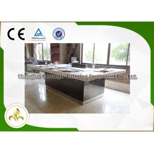 Quality Mysterious Light Teppanyaki Hibachi Grill Table Customized 8 Seats Capacity for sale