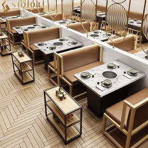 Leather Upholstery Restaurant Booth Sofa 1.2m Modern Booth Seating