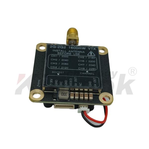 FPV 2.2G 1.6W VTX 2.2Ghz PIT 25mW 200mW 1600mW Drone Video Transmitter and