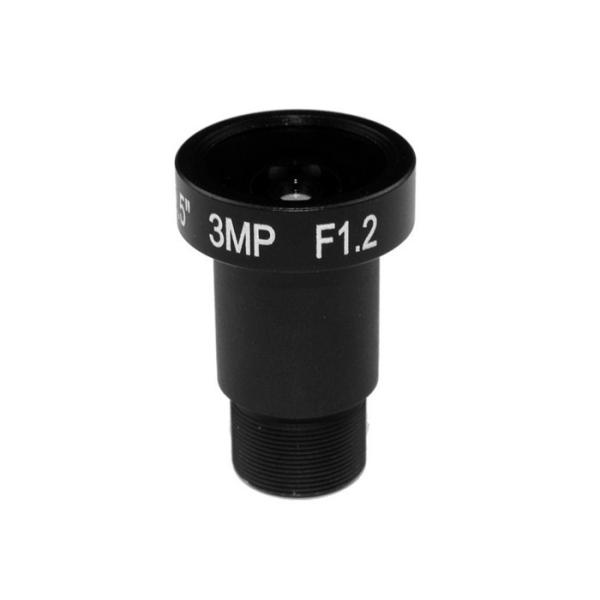 Buy 1/2.5" 4.0mm F1.2 3Megapixel M12x0.5 S mount low light lens, 4mm startlight M12 board lens at wholesale prices