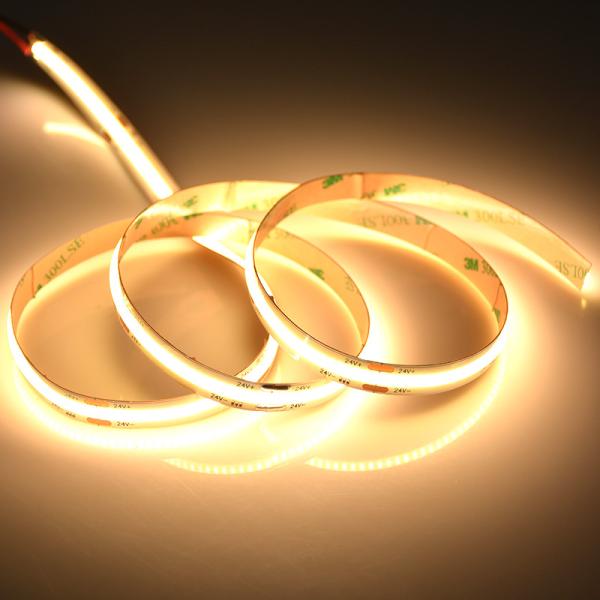 High Density LED Tape Ribbon Light DC12V 24V 546leds 10mm 15W COB LED Strip No