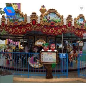 Fashion Classic Fairground Rides , Luxury Amusement Park Carousel For Children
