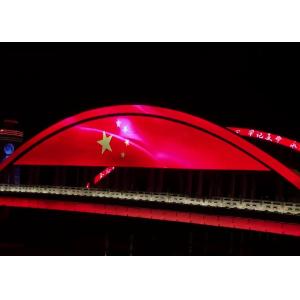 China FCC RGB 2R2G2B DIP Transparent LED Signage 7200CD/sqm Transparent on sale