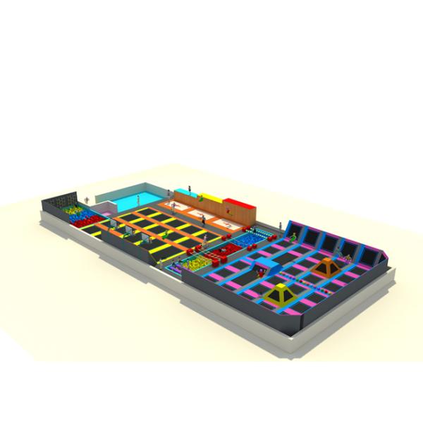 Various Colors Kids Trampoline Set , Kids Jumping On Trampoline Play Centre KPB160929