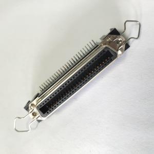 50 Pin Centronic PCB Right Angle Female Connector with Spring Latches and Board