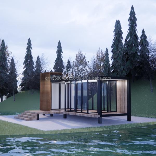 50/75/100mm Wave Sandwich Panel Wall Container House Prefabricated Mobile Villa for Modern Design