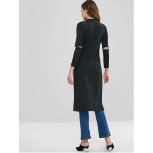 High Low Slit Custom Longline T Shirt For Women