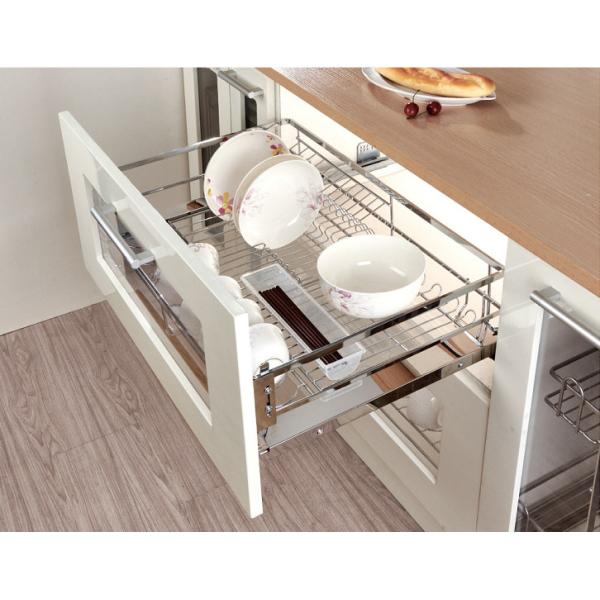 Buy Bowel And Dish Stainless Steel Kitchen Storage Baskets Pull - Out Drawer at wholesale prices