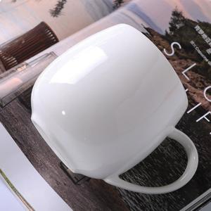 Restaurants Round Solid CLASSIC White Porcelain Coffee Mugs FDA
