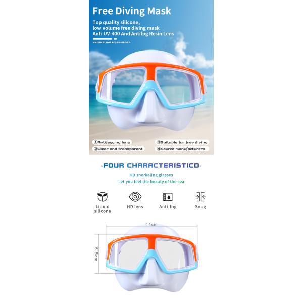 Half Face Snorkelling Sets Anti Fog Scuba Diving Mask And Snorkel Equipment