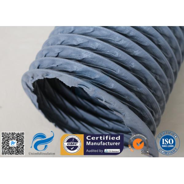 Waterproof Grey PVC Coated Fiberglass Fabric 0.25mm Air Ducting Cloth