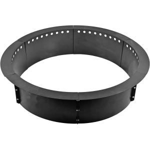 32 Inch Solid Steel Campfire Pit Liner Ring for Outdoor Patio Backyard Holiday