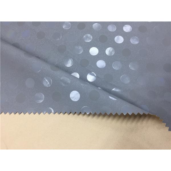 With Transparent Dot Garment Leather Fabric For Wadded Coat 0.2mm Grey Color Pu Coated