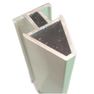 White Square Aluminium Casement Door Round Aluminium Extrusion