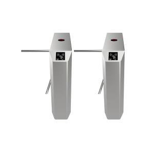 IP44 Arm 510mm Tripod Turnstile Gate Steel Frame 0.2S Solenoid