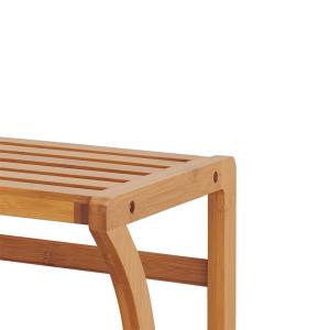 ODM Sustainable Bamboo Towel Rail Rack Wall Mounted Shelf