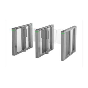 DC Motor 10mm Acrylic Glass Barrier Gate RS485 SS For Pedestrian