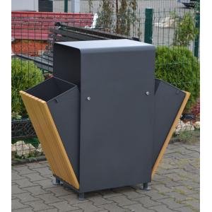 Antioxidant Drying 32 Gallon Outdoor Wooden Trash Can