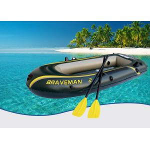 Dark Green Braveman Durable Inflatable Boat , Convenient Lightweight Inflatable