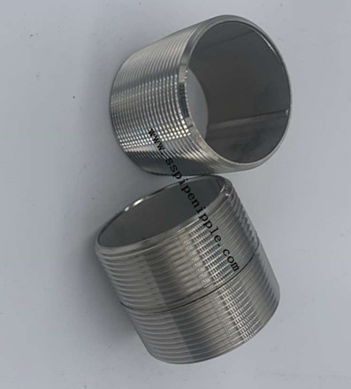 Buy Welded Stainless Steel Threaded Nipple  Brush Polish Bright Surface at wholesale prices