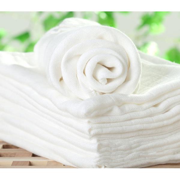 Buy 40S Thin Summer Combed White Cotton Gauze Fabrics Without Chemical at wholesale prices