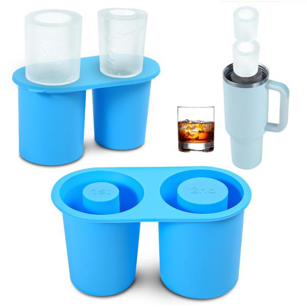 Exclusive Patent Reusable Silicone Ice Hollow Cylinder Tray Mold for Stanli Beer Cup