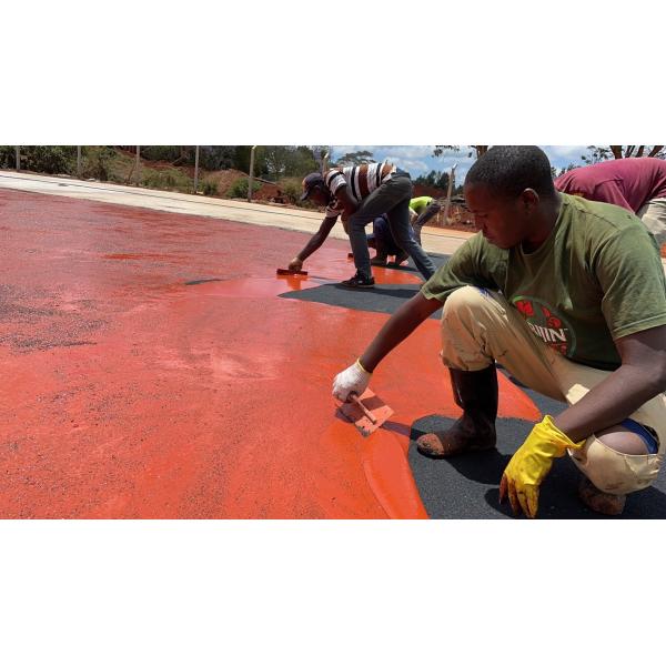 All Weather Sport Flooring Sandwich System Running Track IAAF Certified