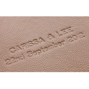 Private Handmade Coffee Leather Professional Flush Mount Wedding Albums 7 x 5